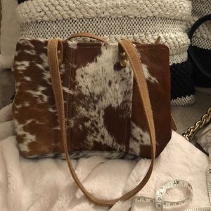 Cowhide purse